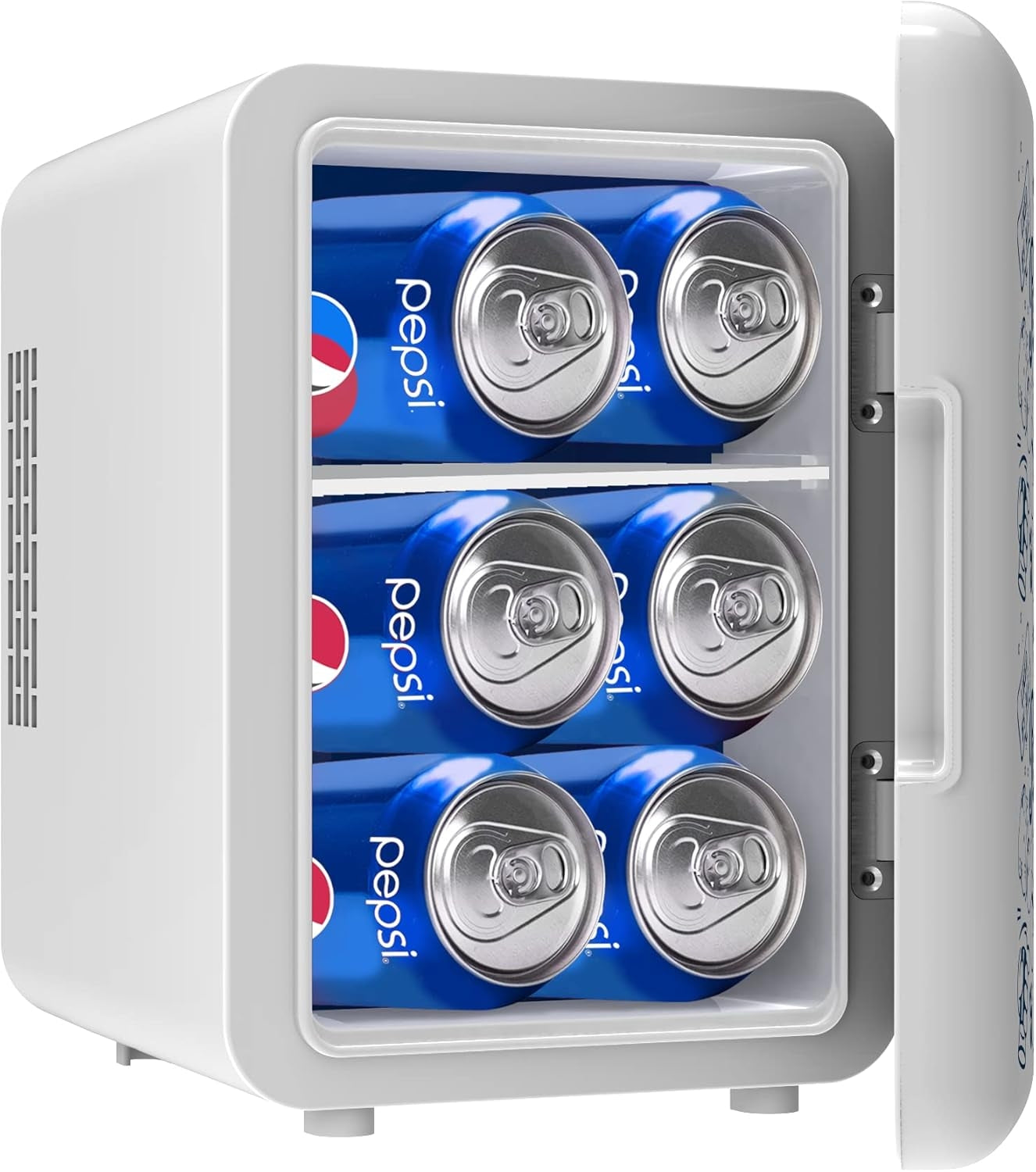 CURTIS MIS150PEP Pepsi Cola Retro Mini Compact Portable Fridge Cooler 4L/6 Cans