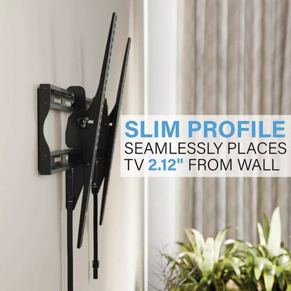 SANUS Decora Tilting TV Wall Mount for 42"-90" TVs, Up to 130 lbs, Tiltable, DLT2-B1