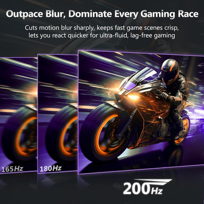 Z-Edge -UG24 24" 1080P Full HD 200Hz 1ms Curved Gaming Monitor, FreeSync compatible, HDMI 2.0, DP 1.2 Black