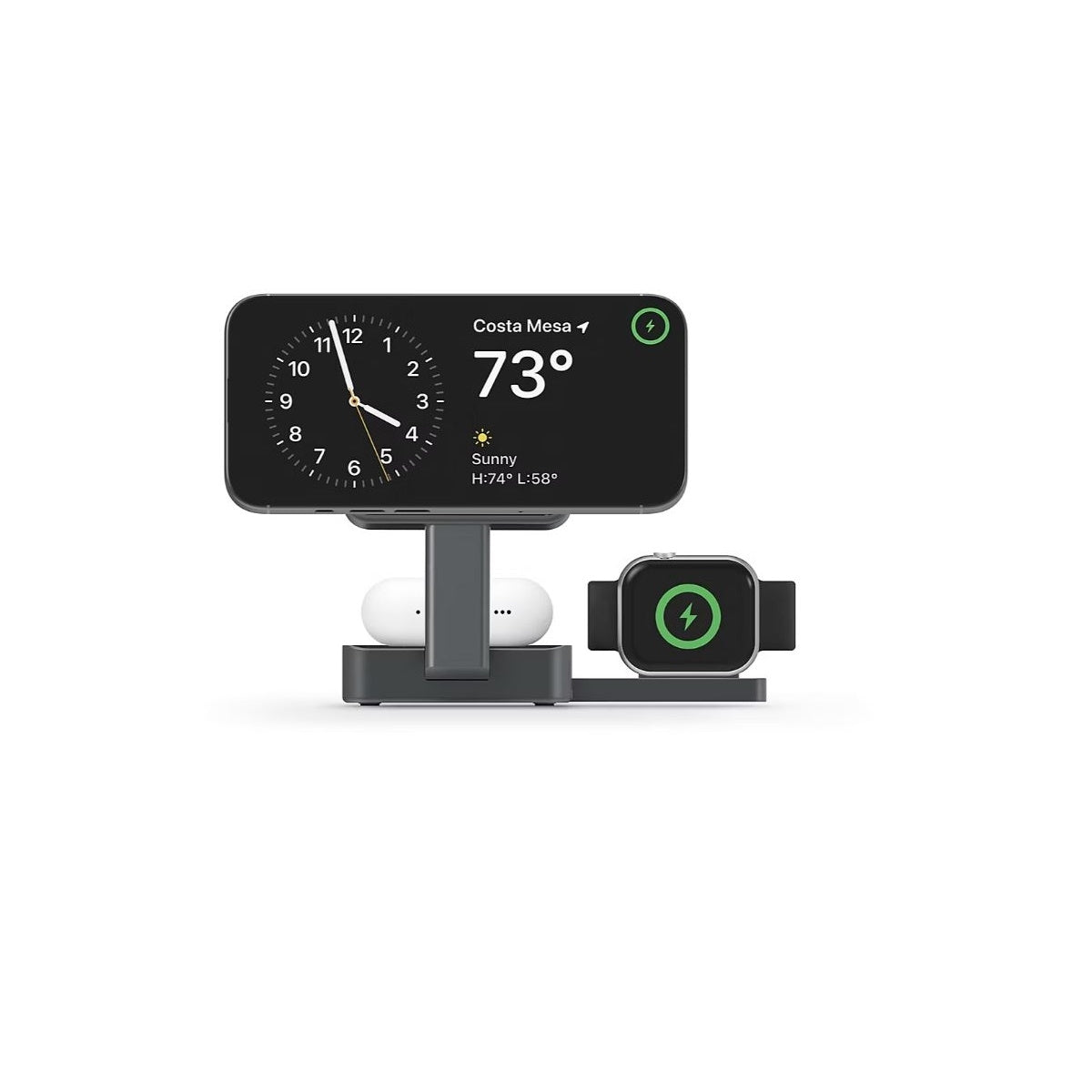 Nimble PIVOT 3-in-1 Wireless Charger, Universal Qi Charging Stand NB-WP-3N-12541