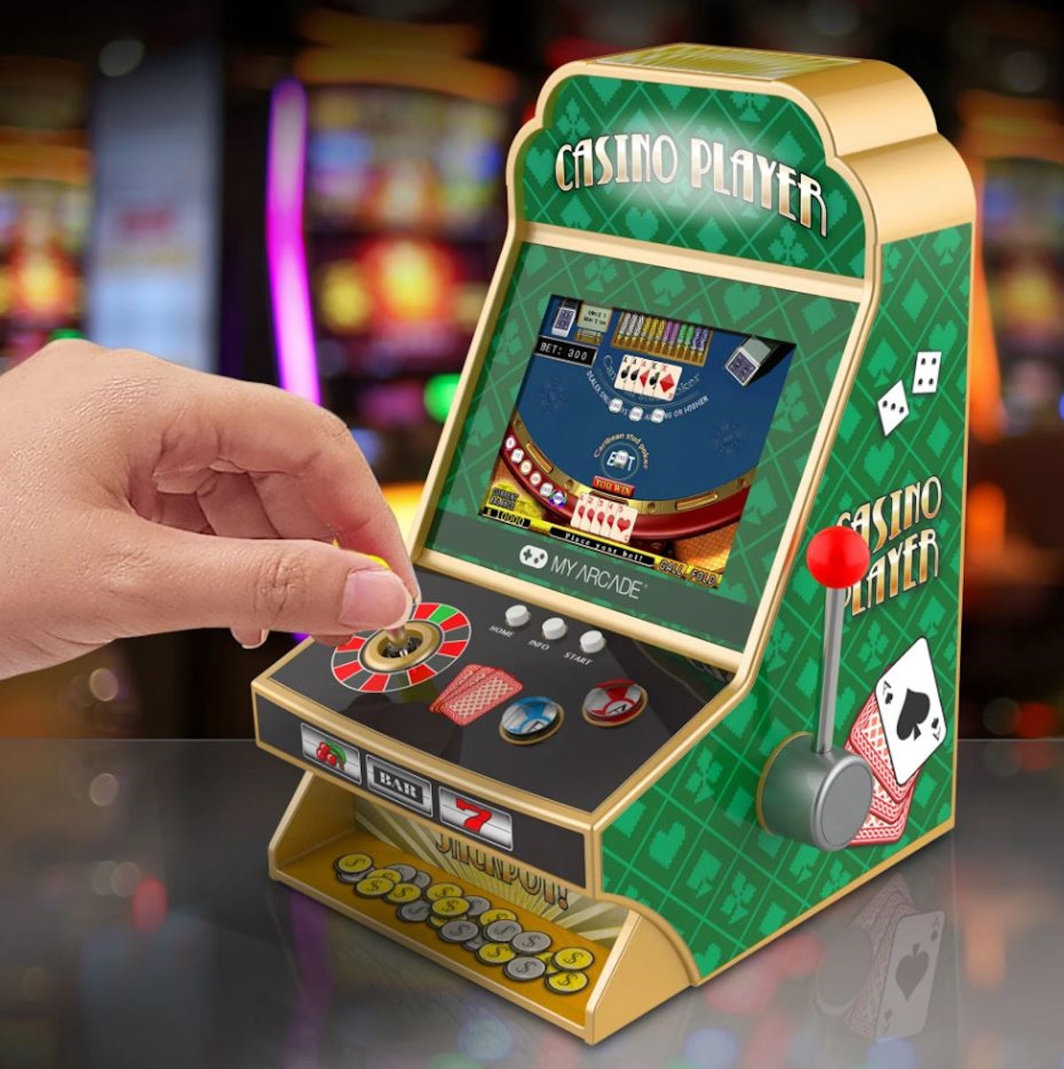 My Arcade Casino Player Portable Arcade Gaming System DGUN-3945