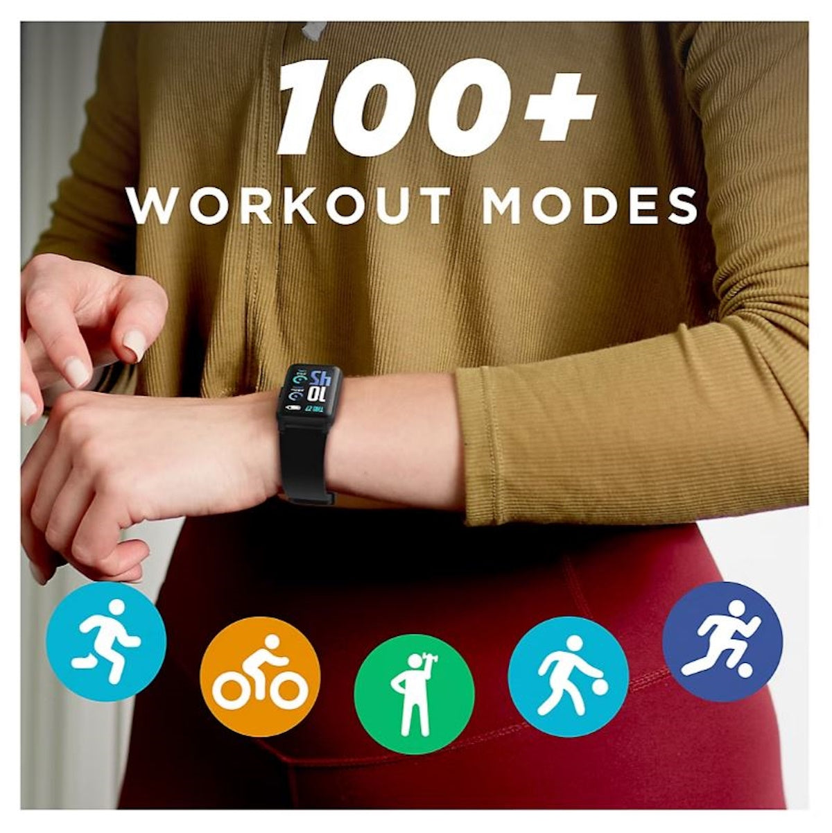 iTouch Active 4 Unisex Blue Smartwatch Fitness Tracker TC4S01-G06