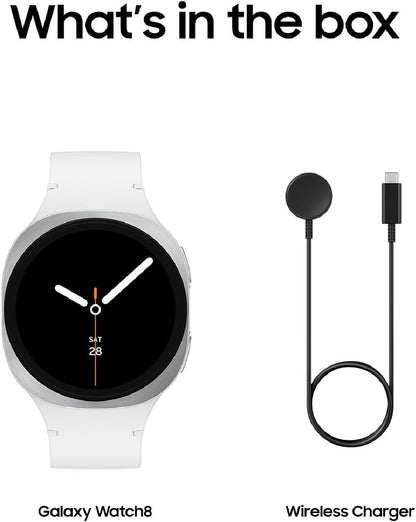 Samsung Galaxy Watch 8 40mm Aluminum Smartwatch BT Silver (2025) SM-L320NZSCXAA