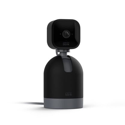 Blink Mini Pan-Tilt Camera Rotating Indoor Plug-in Smart Security Camera, Two-way Audio, HD Video, Motion Detection, Black