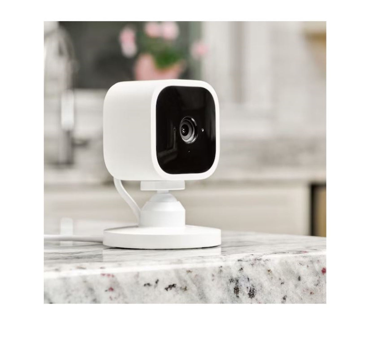Blink - Mini - Compact indoor plug-in smart security camera, 1080p, night vision, motion detection, 2 way audio – 2 cam - White
