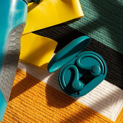 JLab GO Air Sport True Wireless Earbuds Teal, 32+ Hours Max Battery Life, Bluetooth 5.1 - EBGAIRSPRTRTEL124