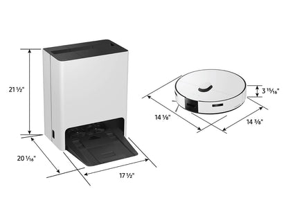 Samsung - Bespoke Jet Bot Combo Robot Vacuum & Mop with All-in-One Clean Station with Auto Steam - Satin Greige