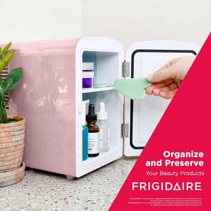 Frigidaire Retro 6-cans or 4 liter Portable Mini Fridge Pink EFMIS129-B-PINK