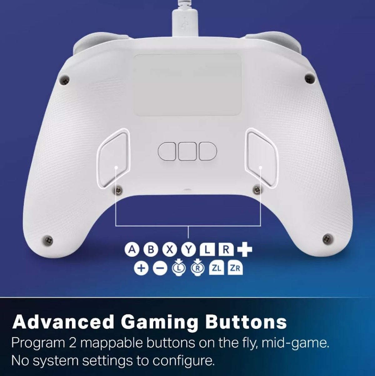 PowerA - Advantage Wired Controller for Nintendo Switch 2 with Lumectra - White