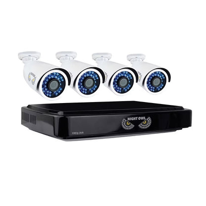 Night Owl 8-Channel 4-Camera 1080p Smart Security System with 1TB HDD DVR CL-A10-841