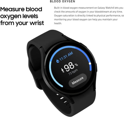 Samsung Galaxy Watch 4 Smartwatch 44mm with Extra Band Included Wi-Fi Only, Black SM-R870NZKCXAA