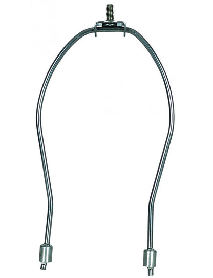 Luminance Heavy Duty 11" Lamp Harp No Sadle Nickel Plated Finish 43-211-NS-EN