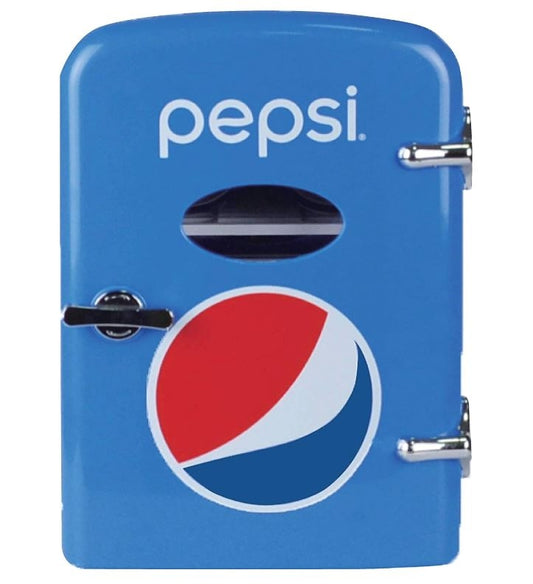 Pepsi Portable 6-can Mini Fridge MIS133PEP BLUE