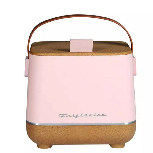 Frigidaire Portable Top Opening Lid Insulated 6-Can/4-Liter Mini Personal Fridge Cooler, EFMIS310-PINK
