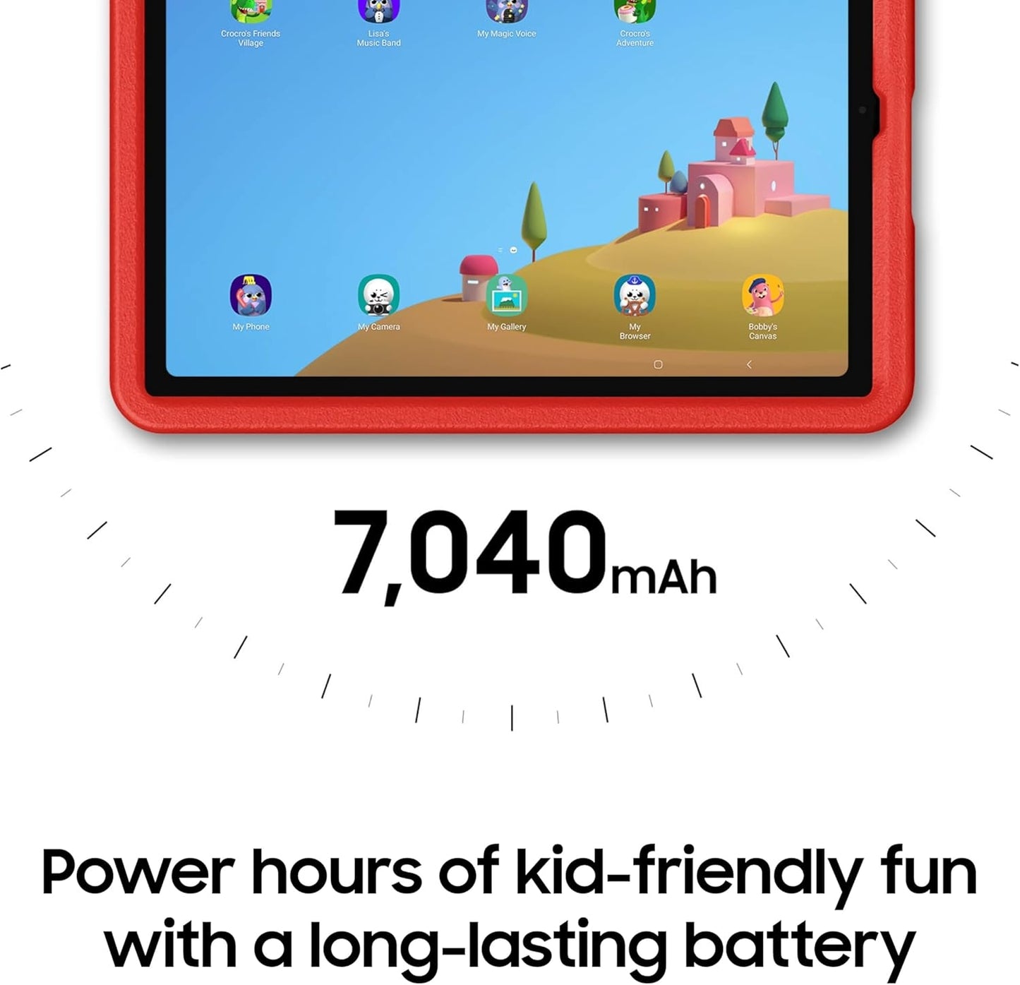 Samsung Galaxy Tab A9+ Kids Edition 11" 64GB with Puffy Cover Wi-Fi Red SM-X210NZALXAR