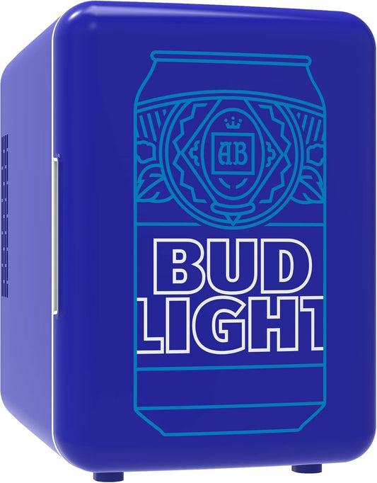 Bud Light Portable Fridge Cooler 4L/6 Cans Freon-Free & Eco Friendly MIS152BULT