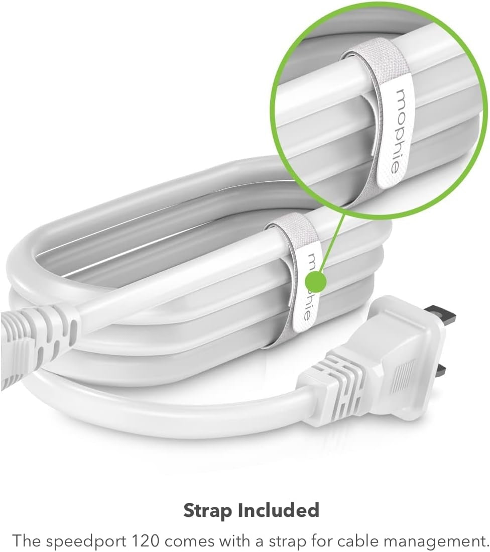 Mophie 3 Pc. Speedport 120 Travel Charging Bundle - White B0BC2C3P15