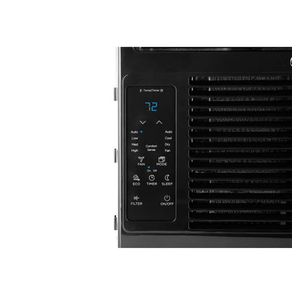 Midea 5,000 BTU Window Air Conditioner with Remote, 150 Sq ft, Black, 3 cooling modes and 3 fan speeds - MAW05R1WBL-T