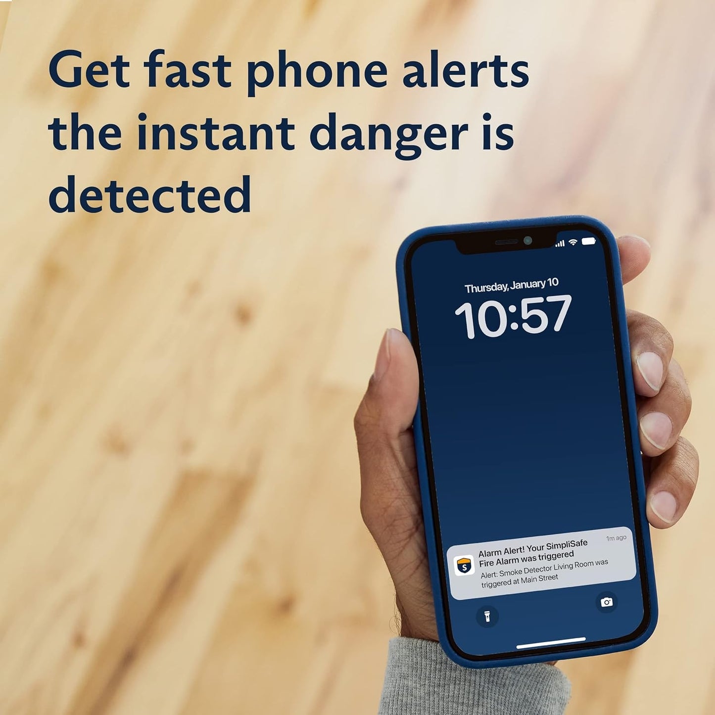 SimpliSafe Smoke & Carbon Monoxide Detector White BN002-01RUS