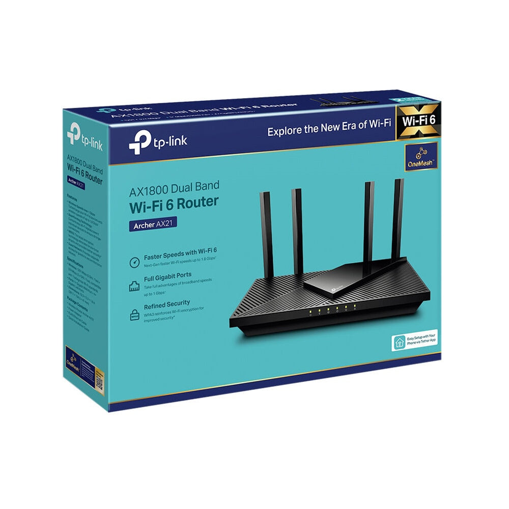 TP-Link Archer AX21 AX1800 Wireless Dual-Band Gigabit Router