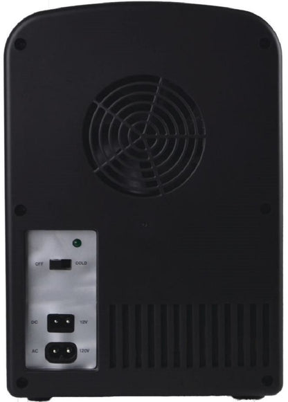 Frigidaire 6-Can/4-Liter Capacity Retro Mini Fridge Black EFMIS129-BLACK, Includes 110V home power cord & 12V DC car adapter
