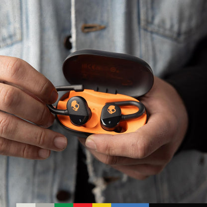 Skullcandy Push Play True Wireless Earbuds, Water Resistant, 34 Hour Battery, 3 Preset EQ Modes, Black S2PPW-S749