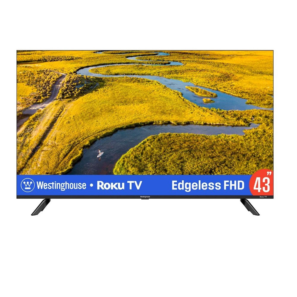 Westinghouse 43″ 60Hz 1080p Edgeless Bezel Full HD HDR10, HLG Roku TV WR43EX2100