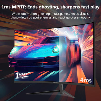 Z-Edge -UG24 24" 1080P Full HD 200Hz 1ms Curved Gaming Monitor, FreeSync compatible, HDMI 2.0, DP 1.2 Black