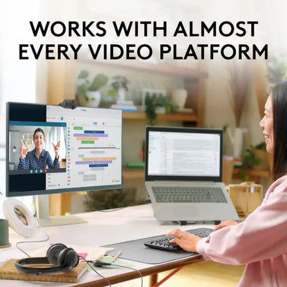 Logitech Brio 100 1080p Full HD Webcam for Meetings & Streaming 960-001580