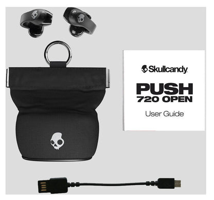 Skullcandy Push 720 Open-Ear True Wireless Earbuds True Black S4EOW-T034