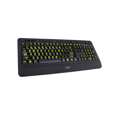 AZIO - Vision Wired Keyboard with Back Lighting - Black KB506