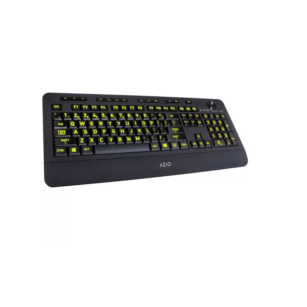 AZIO - Vision Wired Keyboard with Back Lighting - Black KB506