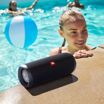 JBL Flip 5 Waterproof Portable Bluetooth Speaker - Black JBLFLIP5BLKAM