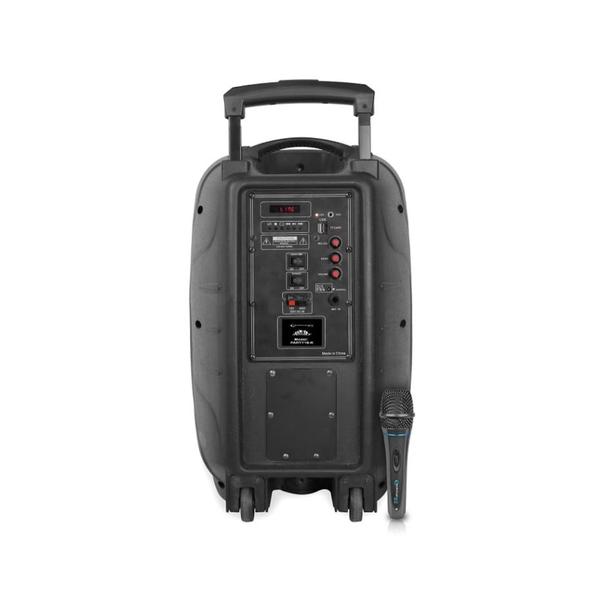Technical Pro Blue 10" Rechargeable Bluetooth LED Loudspeaker with USB / SD Card Inputs & Microphone PARTY10B2
