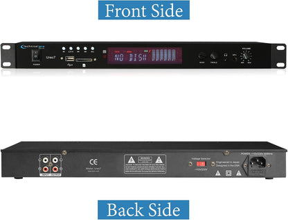 Technical Pro UREC7 Professional DJ 1U Rack Mountable USB/SD Recording Deck