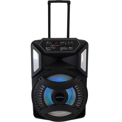 Technical Pro XP152PKG Rechargeable 15" Bluetooth LED Speaker Package with Tripod & Microphone