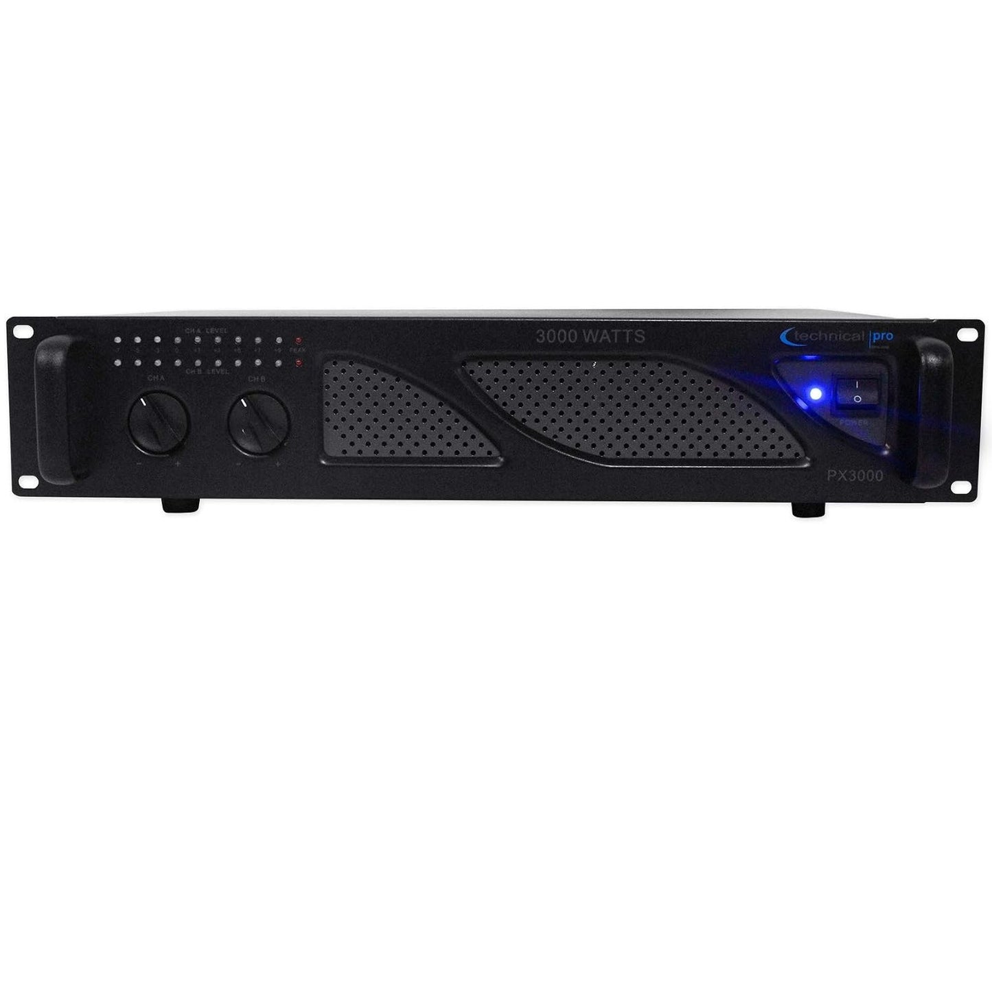 Technical Pro PX3000 Professional 2U 2-Channel 3000 Watt Power DJ Amplifier