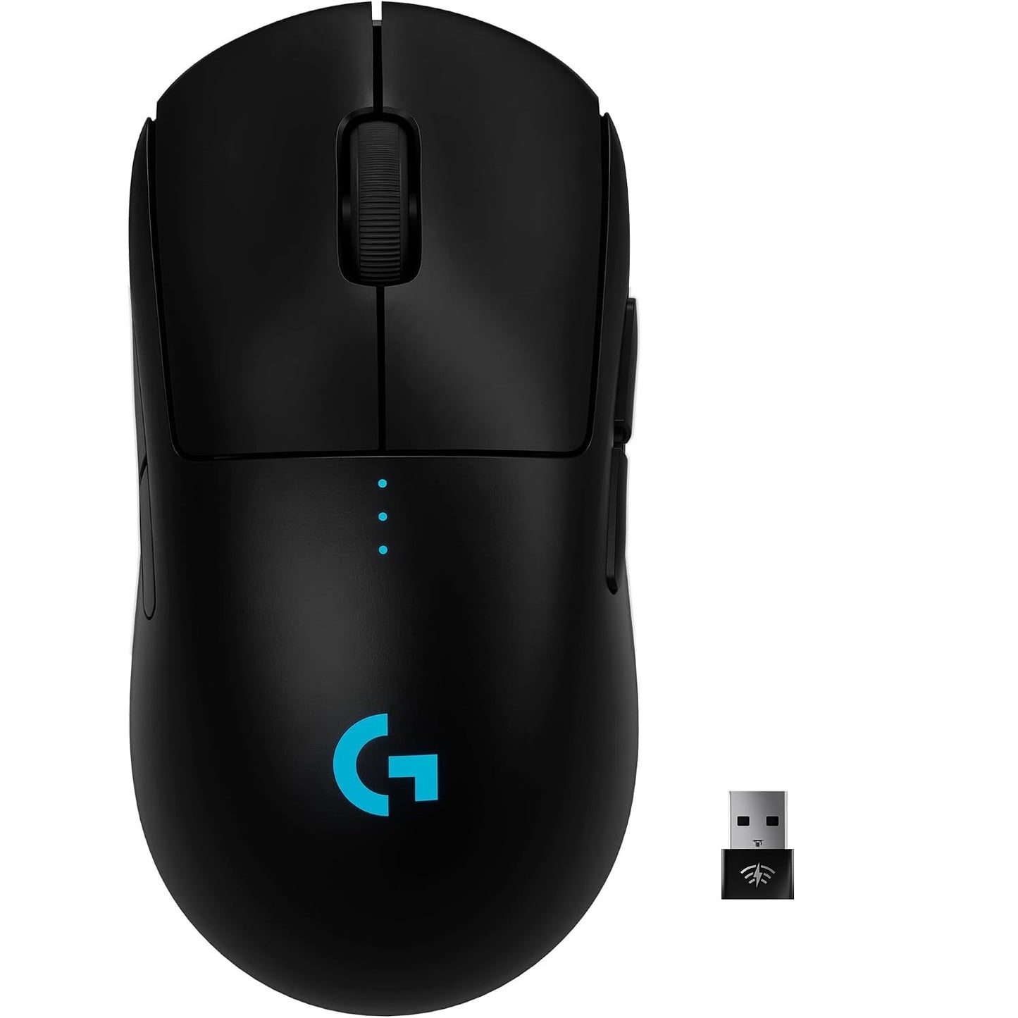 Logitech - PRO Lightweight Wireless Optical Ambidextrous Gaming Mouse with RGB Lighting - Wireless - Black
