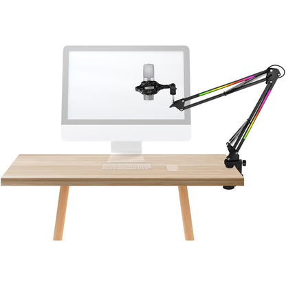 Technical Pro MKL2 Microphone Suspension Boom Arm Stand with LED Lighting