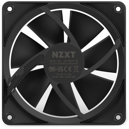 NZXT F120 120mm RGB PWM Fan Black, 3-Pack with NZXT CAM Controller RF-R12TF-B1