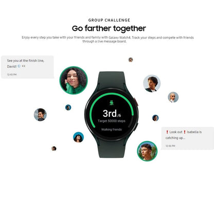 Samsung Galaxy Watch 4 Smartwatch 44mm with Extra Band Included Wi-Fi Only, Black SM-R870NZKCXAA