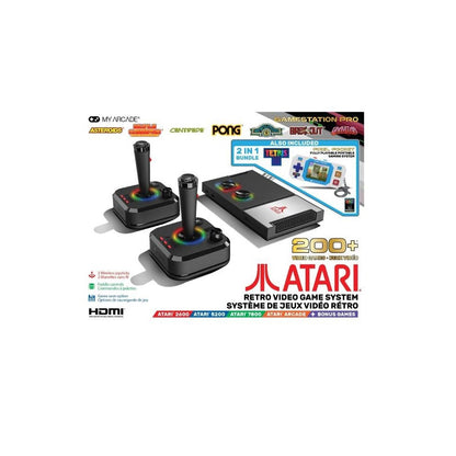 My Arcade Atari Gamestation Pro Retro Video Game System with 200+ Games DGUNL-7129