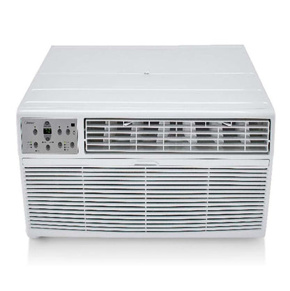 Midea 14,000 BTU 230V In-Wall Air Conditioner with Heat 700 sq. ft. 50 dBA with Remote Control MAT14H2ZWT