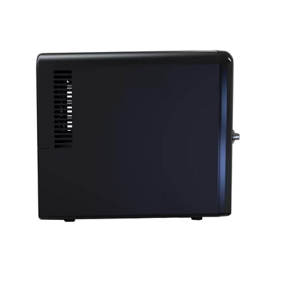 Frigidaire 9-Cans/6L Crocodile Retro Beverage Freestanding Mini Refrigerator EFMIS181-BLACK, Includes 110V home power cord & 12V DC car adapter