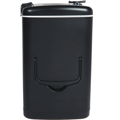 Frigidaire 9-Can/6L Retro Mini Fridge Cooler Black EFMIS2175-BLACK, Includes 110V home power cord & 12V DC car adapter