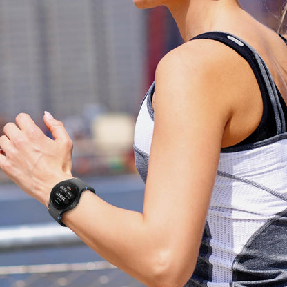 Samsung - Galaxy Watch FE Aluminum Smartwatch 40mm LTE with Blue Band Silver (2024) SM-R866UZSAXAA