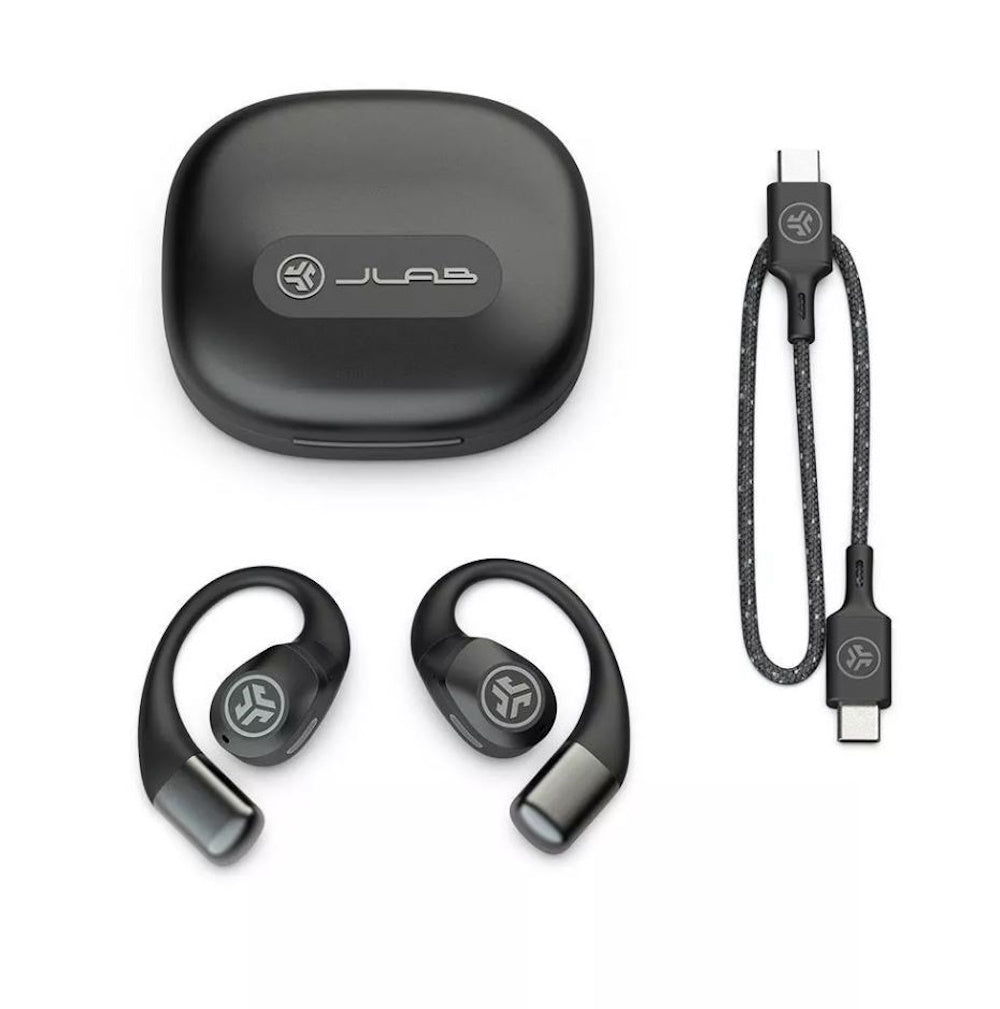 JLab Epic Open Sport Air Conduction Wireless Earbuds Black EBEPOPSPRTRBLK82