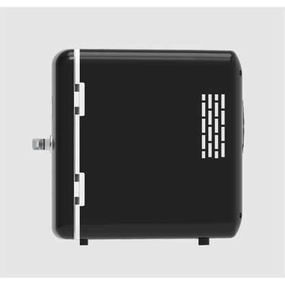 Frigidaire Portable Retro 6-Cans/4L Mini Fridge Black EFMIS137-BLACK, Includes 110V home power cord & 12V DC car adapter