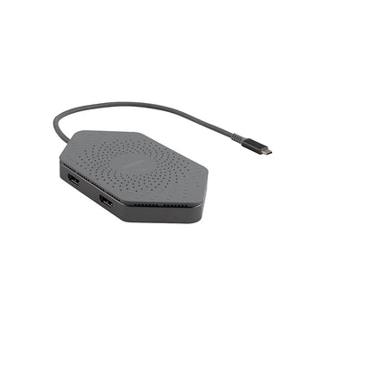 Philips Elite Plus USB-C Docking Station w/ Qi Charging, 2x USB 3.0 ports that transfer data up to 5Gbps, USB Type-C 100W laptop charging port - DLK9121C/27