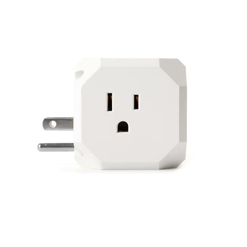 iHome 3AC Grounded Power Cube with 2 USB-A and 1 USB-C Port 2 pk. 2IHAC1002WHTCB